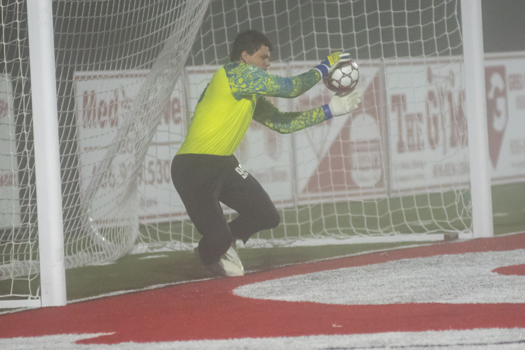 W Trevor Cline makes what would be the game winning save in shootouts.JPG